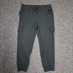 Violets And Roses Woman's Green Cargo Jogger Pants Size 14